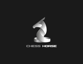Chess horse - projektowanie logo - konkurs graficzny